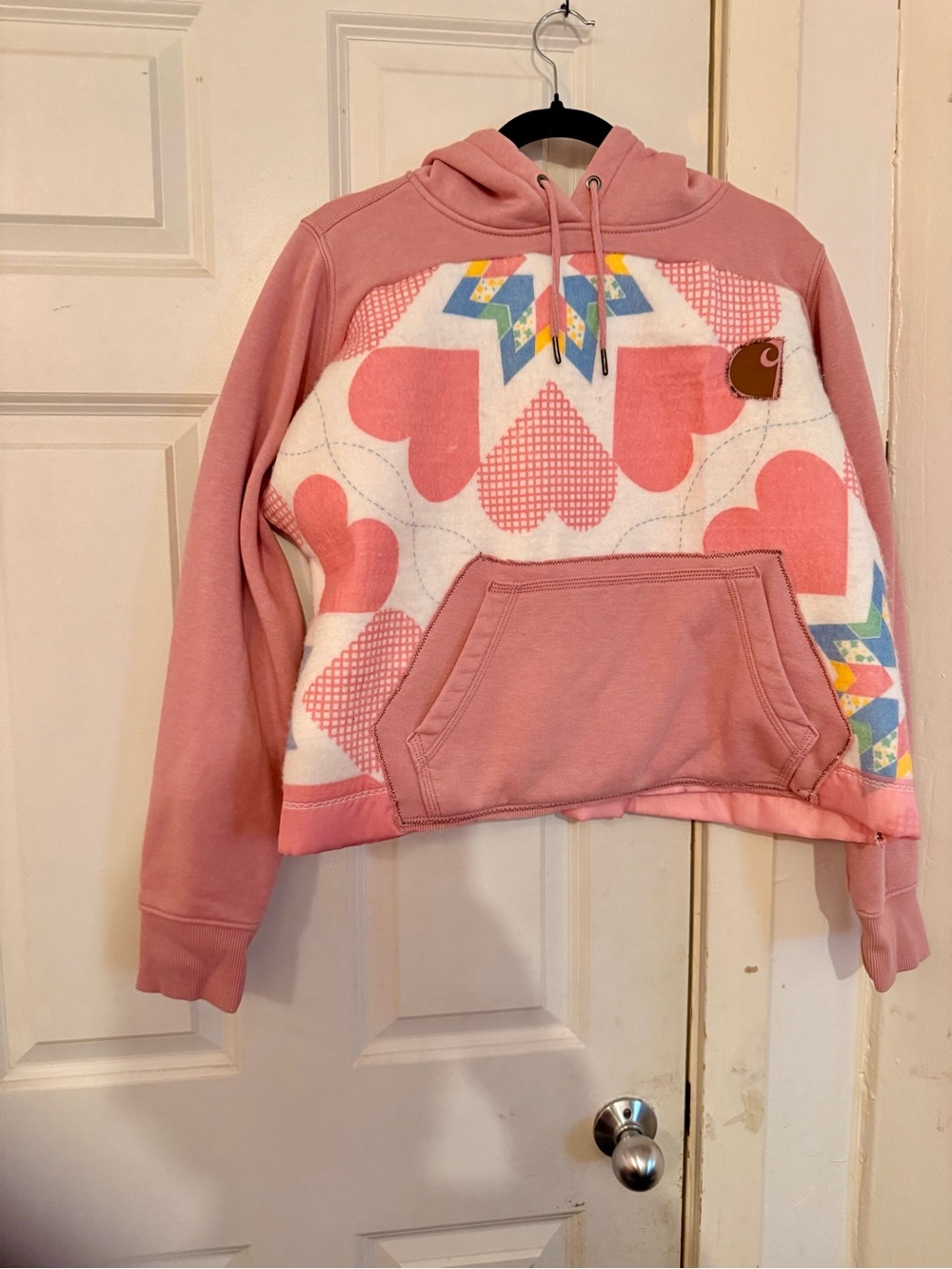 “Whimsical Wearable Art” Carhartt hoodie, by Willows Whimsywearco.